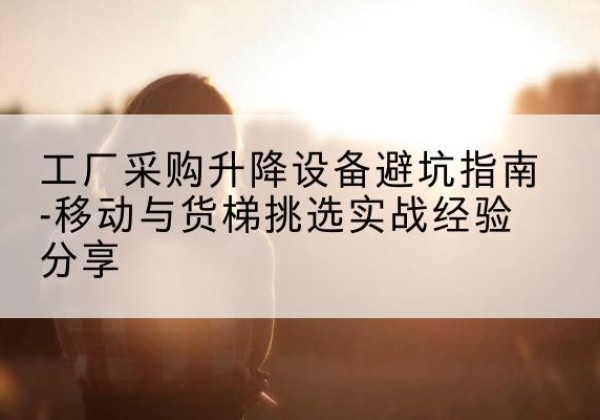 娄底移动式升降机怎么选-工厂采购升降设备避坑指南-移动与货梯挑选实战经验分享